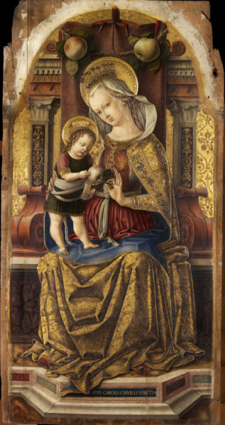 Madonna and Child Enthroned, c1476. Creator: Crivelli, Carlo (c. 1435-c. 1495).