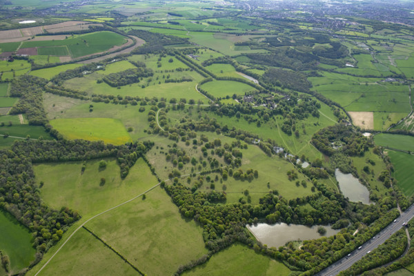 Hardwick Park, landscape park to Hardwick Hall, Derbyshire and Nottinghamshire, 2025. Creator: Robyn Andrews.