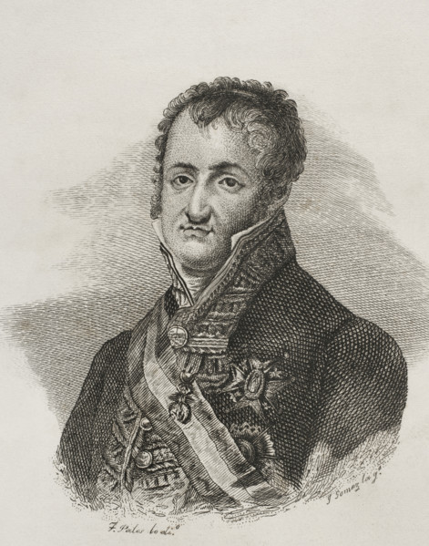 Portrait of Ferdinand VII (1784-1833), King of Spain (1808-1833), 1842. Creator: Jose Gomez.