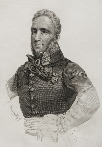 Portrait of Francisco Espoz y Mina (1781-1836), Spanish military, 1845.  Creator: Jose Gomez.