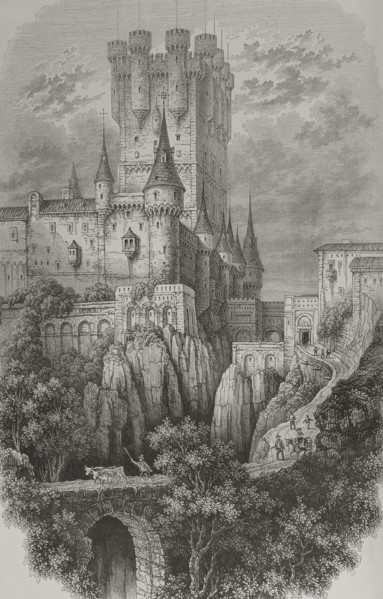 The Alcazar, Segovia, Spain, 1856. Creator: Wiesener.