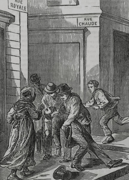 Death of Paul Beurtheret, editor of the "Union Liberale", hit by a Prussian projectile at..., 1871.  Creator: Unknown.
