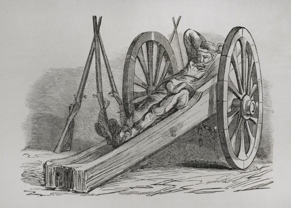 Communard - Gunner resting, Paris Commune, France, 1871.  Creator: Unknown.