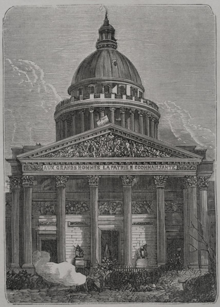 Defence of the Panthéon barricade, Paris Commune, France, 1871.  Creator: Unknown.