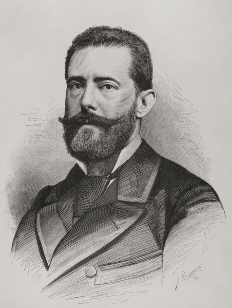 Portrait of Eugenio Sellés Angel (1842-1926), Spanish playwright, 1878. Creator: Arturo Carretero y Sánchez.