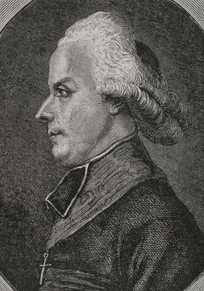 Portrait of Antoine-Adrien Lamourette (1742-1794), French priest and politician, 1876.  Creator: Pannemaker.