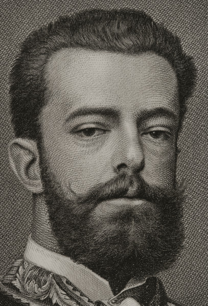 Amadeo I of Spain (1845-1890), King of Spain from January 2, 1871 to February 11, 1873 (1882).  Creator: Joaquin Furno Abad.