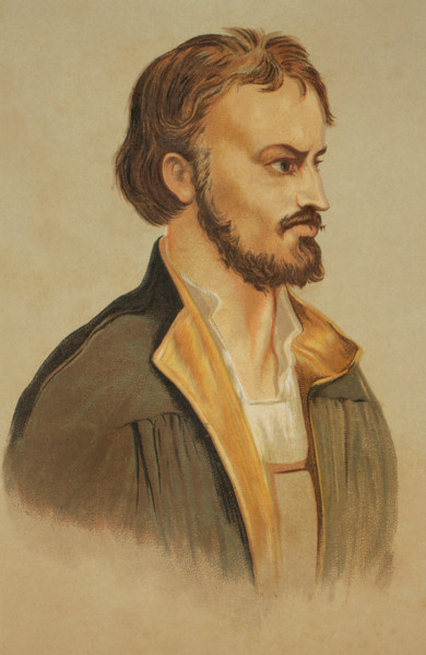 Portrait of John Calvin (1509-1564), French theologian and reformer, 1886.  Creator: Unknown.