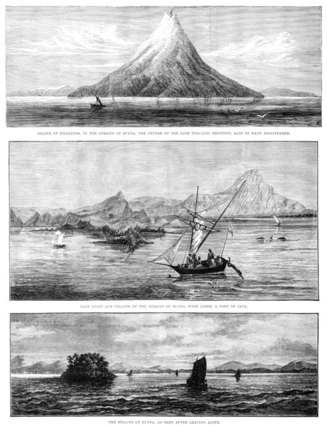 The Volcanic Eruption in the Straits of Sunda, 1883. Creator: Unknown.
