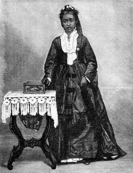Ranavalona III., the new Queen of Madagascar, 1883. Creator: Unknown.