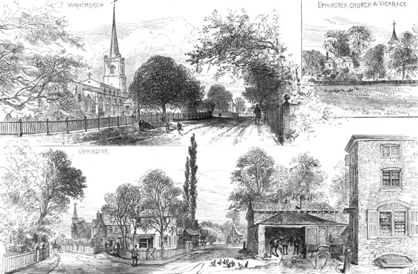 The Barking and Pitsea Extension Railway: views on the line, 1883. Creator: Unknown.
