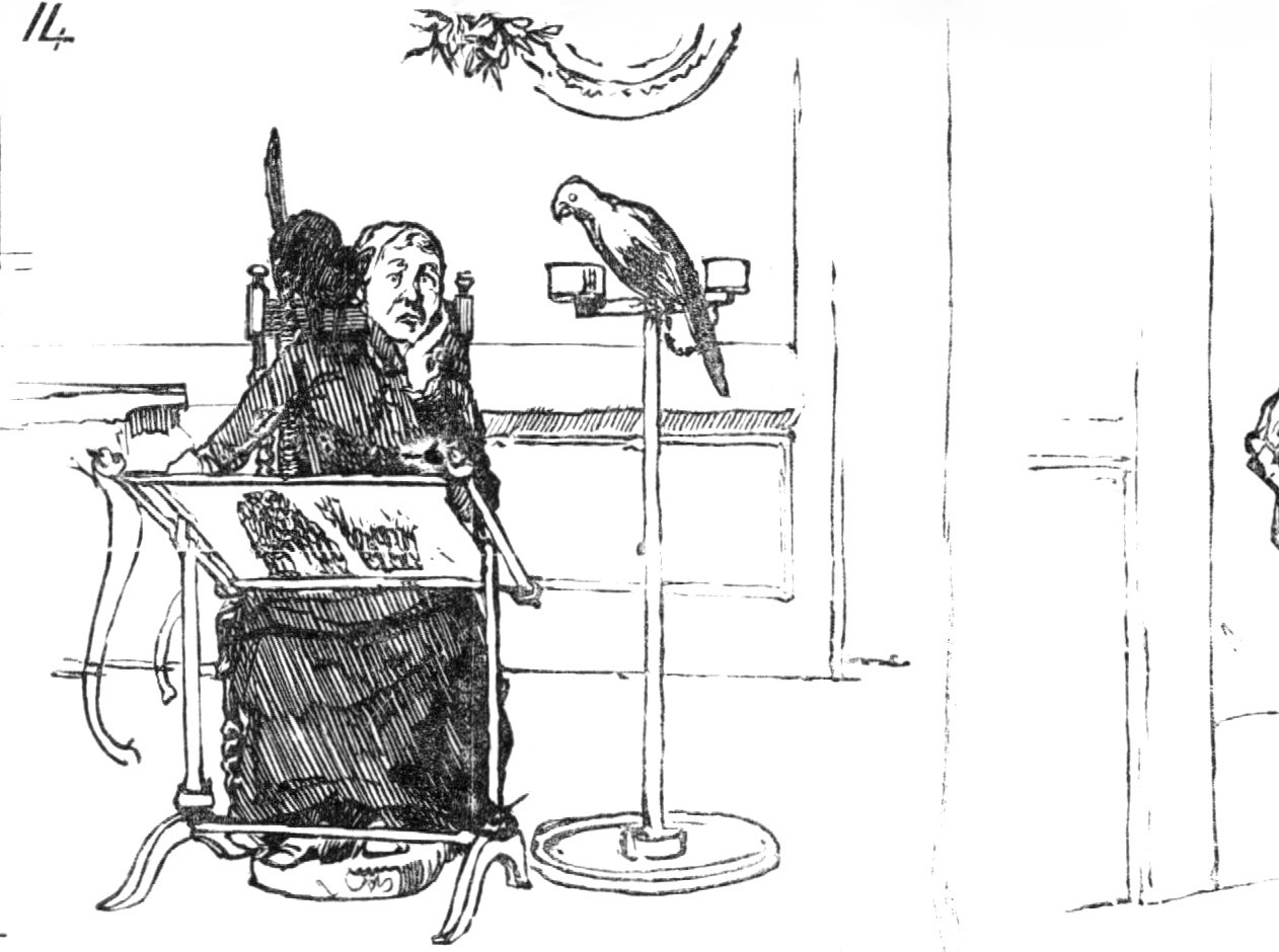 An English Christmas in Paris, drawn by A. Forestier, 1883.  Creator: Unknown.