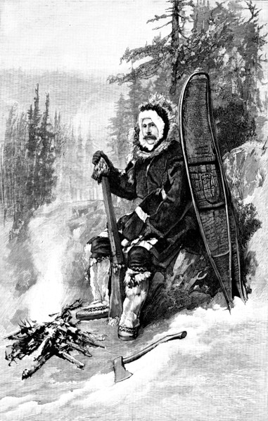 Lord Lonsdale’s Travels in North America: Lord Lonsdale in Arctic travelling attire, 1890. Creator: Unknown.
