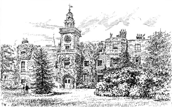 Bruce Castle, Tottenham, where Sir Rowland Hill established the school, 1890. Creator: Unknown.