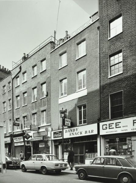 12-105 Little Newport Street, Westminster LB, London: front elevations, 1975. Creator: Unknown.