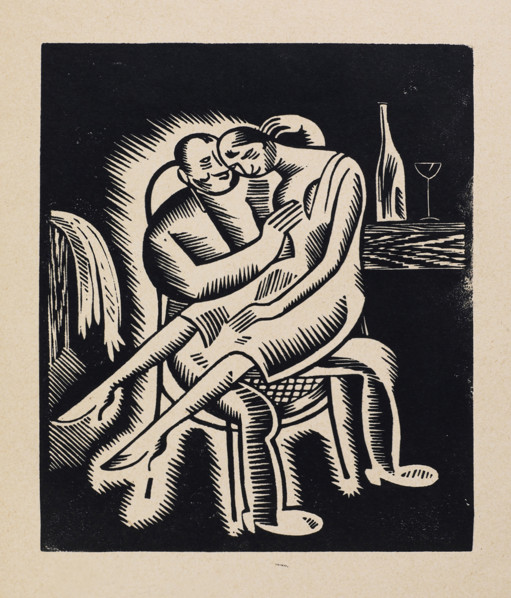 In the Pub, 1920s. Creator: Vasyl' Masyutin.