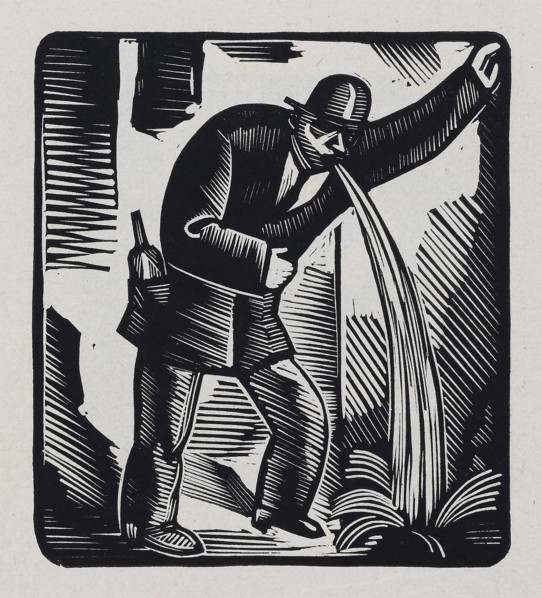 From the series "Wine, women and cards", 1920. Creator: Vasyl' Masyutin.