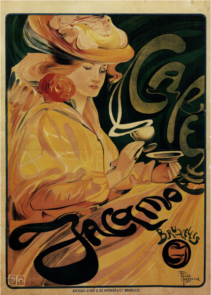 Café Jacqmotte, 1896. Creator: Fernand Toussaint.