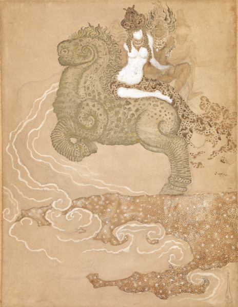 Three Women Riding, 1911. Creator: Nikolay Kalmakov.