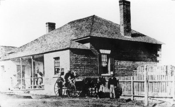 Brisbane General Hospital, George Street, Brisbane, 1865. Creator: Unknown.