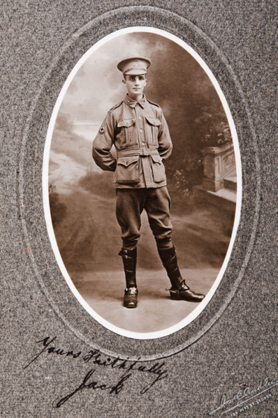 Jack', friend of Bernard Laurence 'Barney' Nugent, c1917. Creator: Murphy.