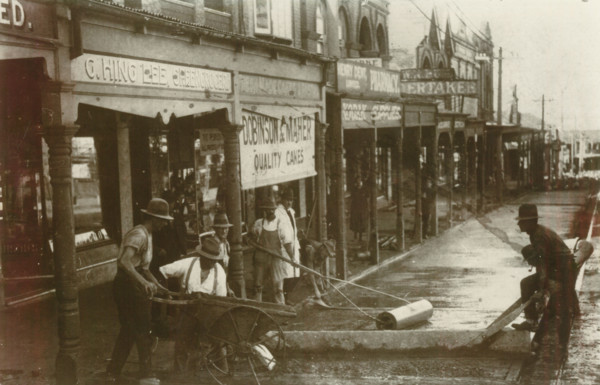 Concreting 670 - 680 Military Road, Mosman, c1920. Creator: Unknown.