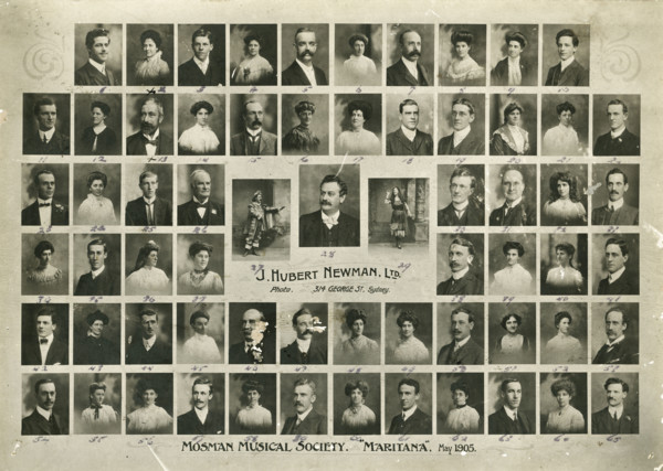 Mosman Musical Society : the company, 1905. Creator: John Hubert Newman.