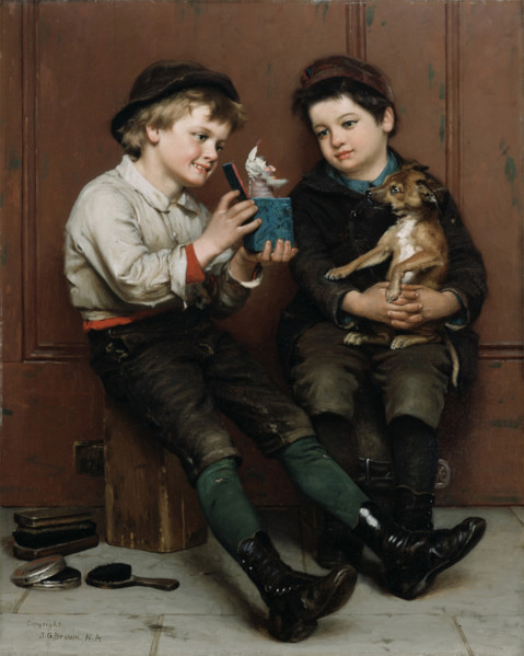 A Surprise Party, 1888. Creator: John George Brown.