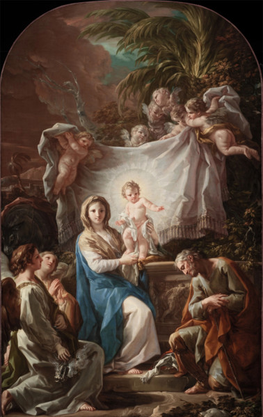 Rest on the Flight into Egypt, between 1764 and 1765. Creator: Corrado Giaquinto.