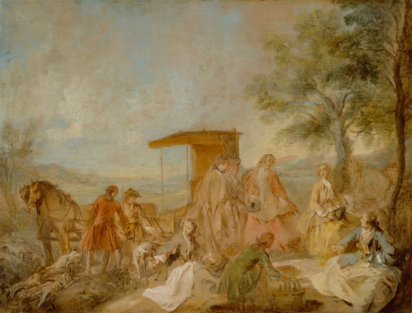 The Repast of the Hunting Party, c1725. Creator: Nicolas Lancret.