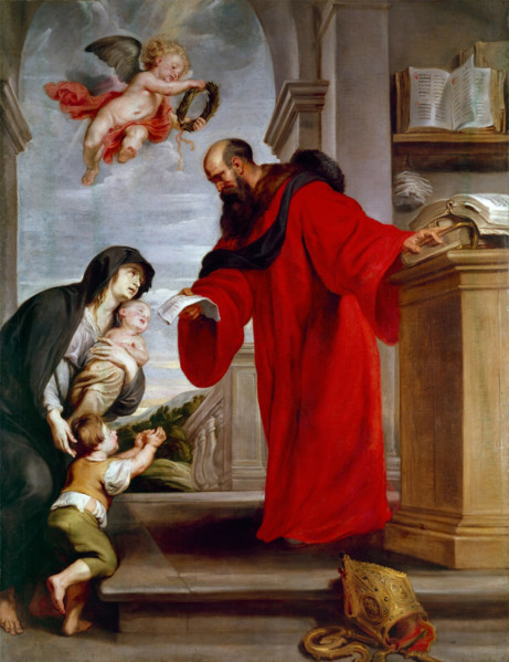 Saint Ives of Treguier, Patron of Lawyers, Defender of Widows and Orphans, between 1615 and 1616. Creator: Peter Paul Rubens.