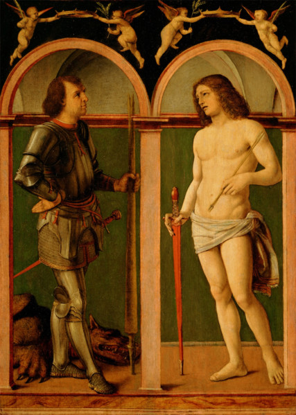 Saint George and Saint Sebastian, c1507 - 1510. Creator: Andrea Solario.
