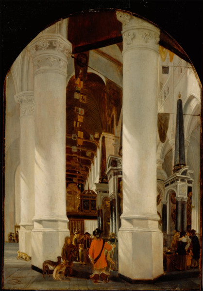 The Nieuwe Kerk at Delft with the Tomb of Willem the Silent, c.between 1650 and 1651. Creator: Unknown.
