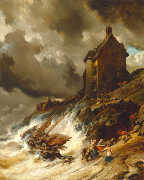The Wreck, 1854. Creator: Eugene Isabey.