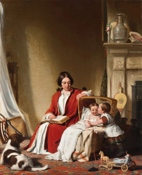 Mrs. Bradford Ripley Alden and her Children, 1852. Creator: Robert Walter Weir.
