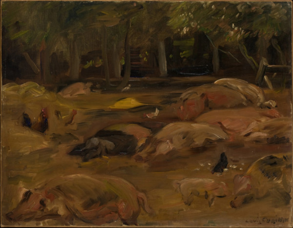 The Piggery, 1912. Creator: Lovis Corinth.