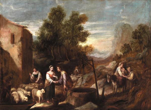Jacob and Rachel, between 1665 and 1700. Creator: Francisco Antolinez.