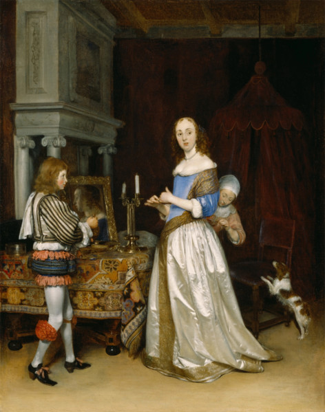 Lady at Her Toilette, c1660. Creator: Gerard Terborch II.