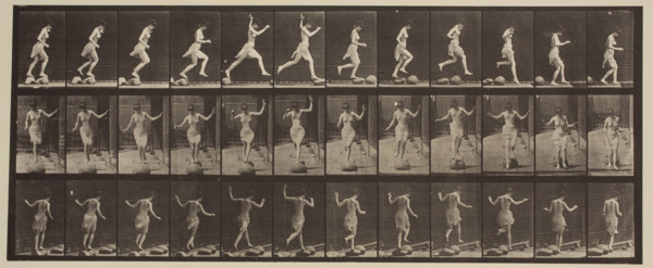Plate 170 from Animal Locomotion, 1887. Creator: Eadweard J Muybridge.