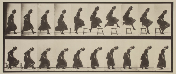 Plate 156 from Animal Locomotion, 1887. Creator: Eadweard J Muybridge.