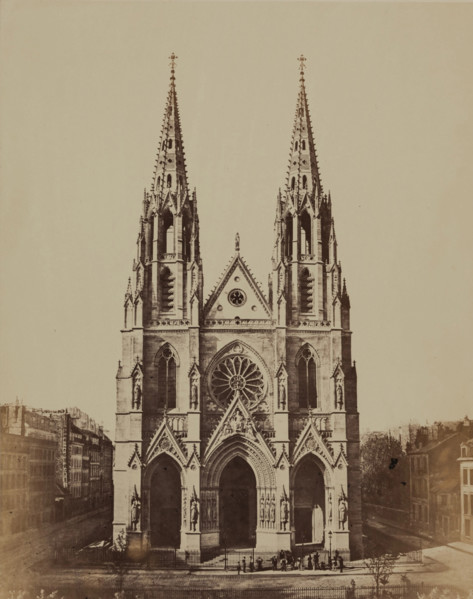 Ste. Clotilde, Paris, between 1860 and 1870. Creator: Edouard Baldus.