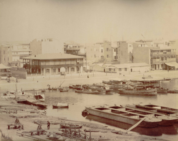 Port Said, Egypt, 1880. Creator: Hippolyte Arnoux.