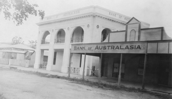 Bank of Australasia, Lake Street, Cairns, Queensland, 1935. Creator: Jack Bain.