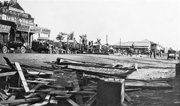Fire Damage, D.A. Menzies and Primary Producers Bank, 1926. Creator: Jack Bain.