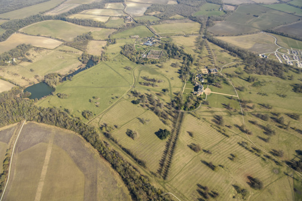 Wimpole Park, landscape park to Wimpole House, Cambridgeshire, 2025. Creator: Damian Grady.