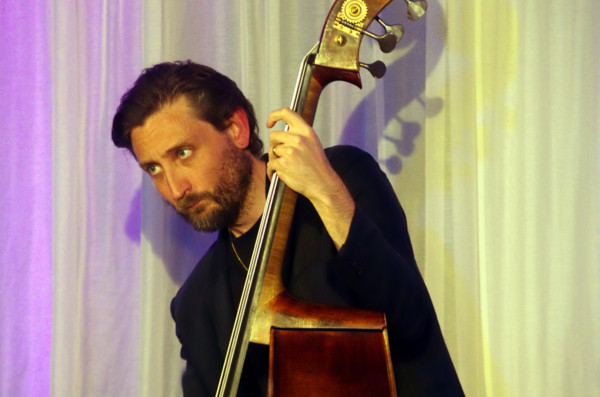 Ferg Ireland, Georgia Cecile Quartet, Watermill Jazz Club, Dorking, Surrey, 7 October 2025. Creator: Brian O'Connor.