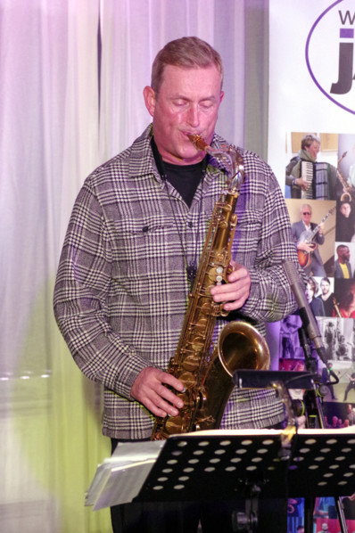 Tommy Smith, Simcock - Smith Duo, Watermill Jazz Club, Dorking, Surrey, 14 October 2025. Creator: Brian O'Connor.