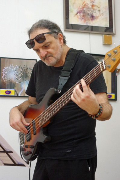 Giovanni Crescenzi, Ruta Di Trio, Clocktower Cafe Jazz Club, Croydon, London, 24 July 2025. Creator: Brian O'Connor.