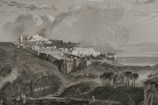 Jaffa - General view of the city, 1840. Creator: Charles Nicolas Ransonnette.