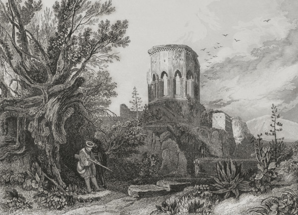 General view of the city, Nazareth, 1840. Creator: Aubert.